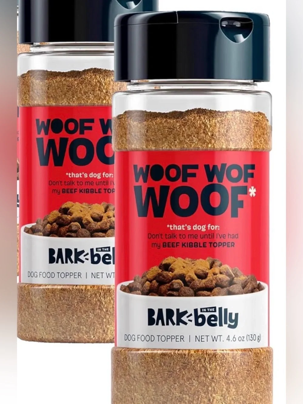 Bark Box Lot of 2 BARK belly Beef Kibble Topper Dog Food Topper NEW